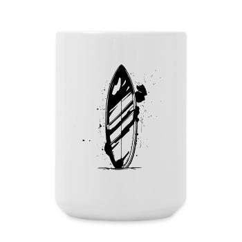 Surfbrett Zeichnung - Große Tasse 440 ml - Weiß - Vorne