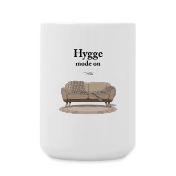 Hygge mode on - Große Tasse 440 ml - Weiß - Vorne