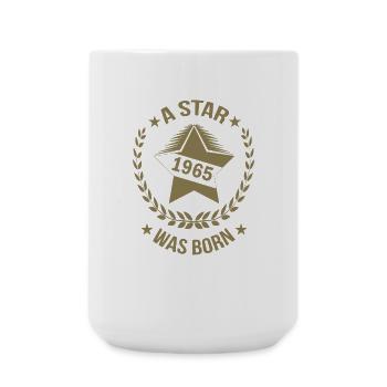 Anniversaire 1965 Naissance de l’étoile - Grande tasse 440 ml - blanc - Devant