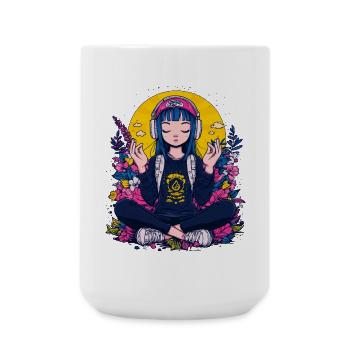 Chilled girl - Große Tasse 440 ml - Weiß - Vorne