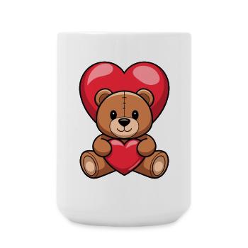 Valentine vibes for lovers on Valentine's Day - Large Mug 440 ml - white - Front
