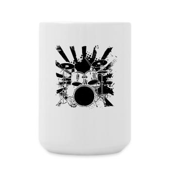 Percussion - Grande tasse 440 ml - blanc - Devant