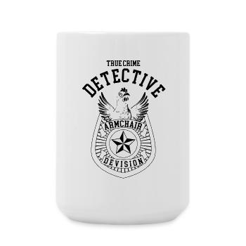 Chicken Brand True Crime Detective Gift Funny - Large Mug 440 ml - white - Front