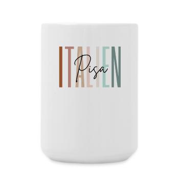 Italien Urlaub Pisa Städtereise Geschenk - Große Tasse 440 ml - Weiß - Vorne