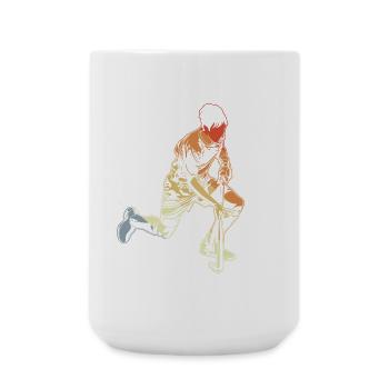 Feldhockeyspieler Junge - Große Tasse 440 ml - Weiß - Vorne