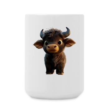 Buffle du Cap Buffalo Safari Buffle d’Afrique - Grande tasse 440 ml - blanc - Devant