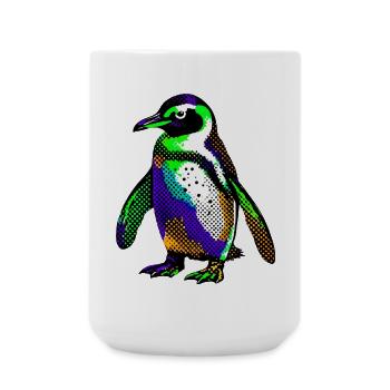 Pingouin - Grande tasse 440 ml - blanc - Devant