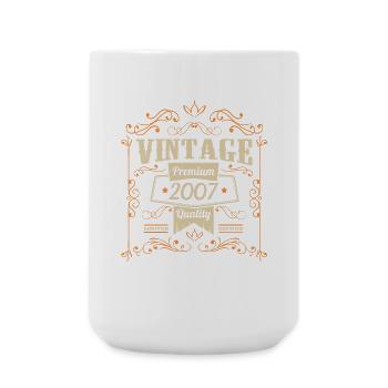Millésime d’anniversaire 2007 - Grande tasse 440 ml - blanc - Devant