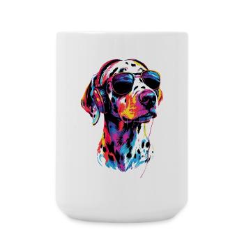 Dalmatiner Hunde Liebhaber Ich Liebe Dalmatiner - Große Tasse 440 ml - Weiß - Vorne
