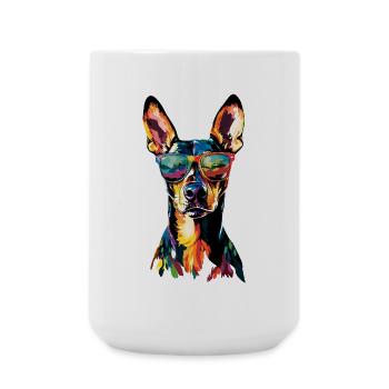 Rhodesian Ridgeback chasse chien chiens Pride Ridgeback - Grande tasse 440 ml - blanc - Devant