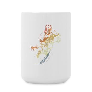 Joueur de crosse vintage - Grande tasse 440 ml - blanc - Devant