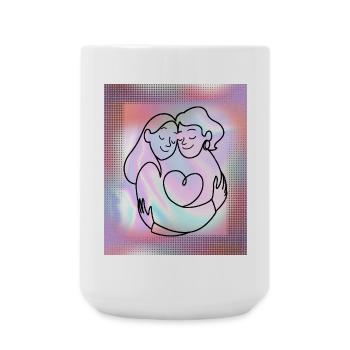 Favorite Human-Mother-Daughter-Sister-Girlfriend - Large Mug 440 ml - white - Front