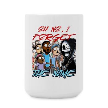 Faucheuse dans la foule de mèmes - Grande tasse 440 ml - blanc - Devant