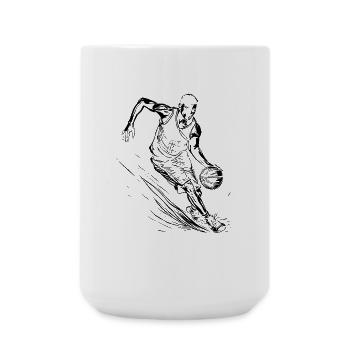 Basketball player - Large Mug 440 ml - white - Front