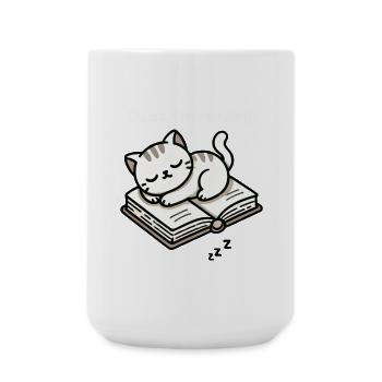 Silent Moments with Books - Large Mug 440 ml - white - Front