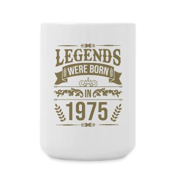 Geburtstag Legenden Jahr 1975 - Große Tasse 440 ml - Weiß - Vorne