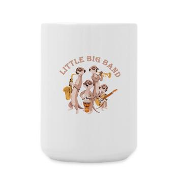 Erdmännchen Little Big Band - Große Tasse 440 ml - Weiß - Vorne