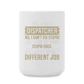 je suis répartiteur non je ne peux pas réparer stupide - Grande tasse 440 ml - blanc - Devant