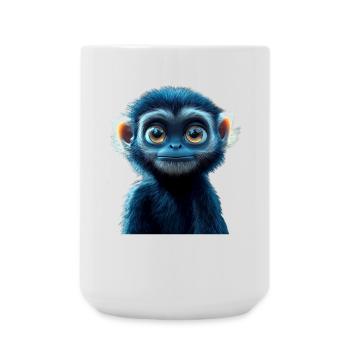 Gibbon Monkey Whitehand Gibbon Monkey Cute Lar Gibbons - Large Mug 440 ml - white - Front