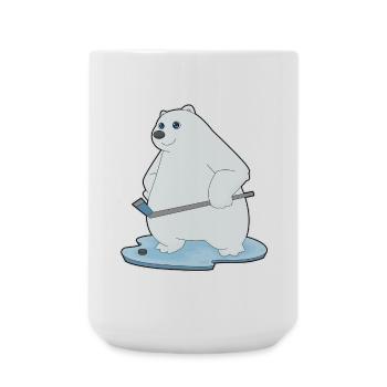Polar Bear Bâtons de hockey sur glace - Grande tasse 440 ml - blanc - Devant