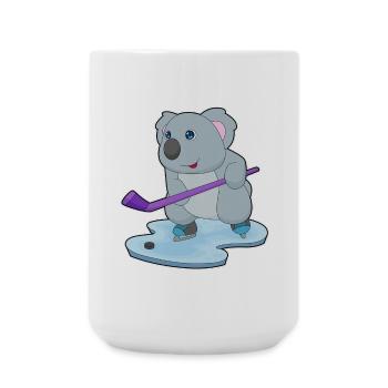 Koala Hockey Stick - Large Mug 440 ml - white - Front