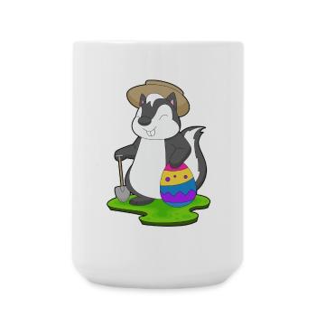 Stinktier Ostern Landwirt - Große Tasse 440 ml - Weiß - Vorne