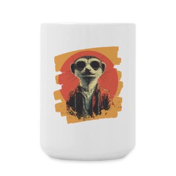 Suricate Rétro - Grande tasse 440 ml - blanc - Devant