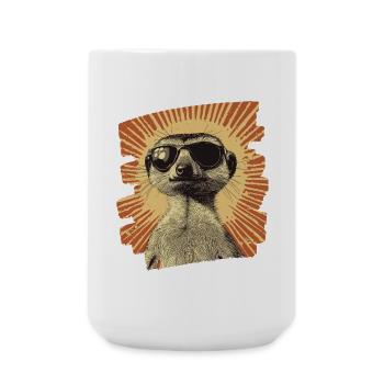 Suricate Rétro - Grande tasse 440 ml - blanc - Devant