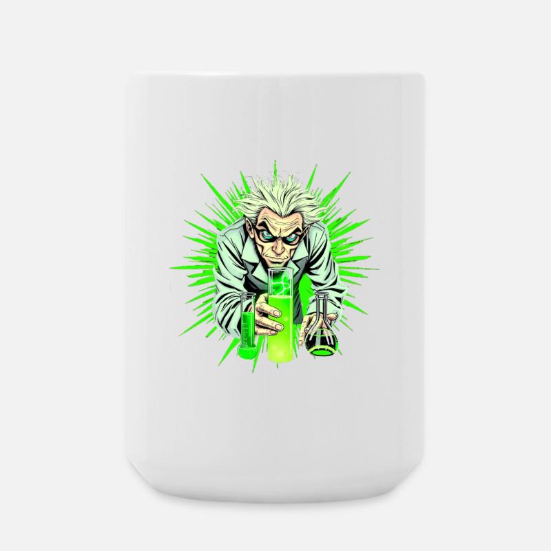 Mad Scientist Chemist Laboratory Cool - Large Mug 440 ml - white
