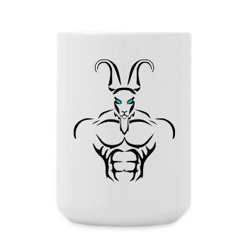 Alpha capricorn Deluxe - Große Tasse 440 ml - Weiß - Vorne