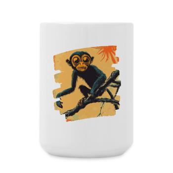 Monkey - Large Mug 440 ml - white - Front