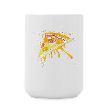 Pizza Slice Graphic - Large Mug 440 ml - white - Front
