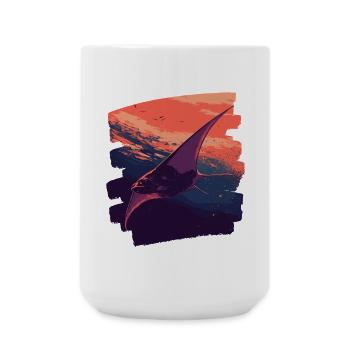 Manta Rays Retro - Large Mug 440 ml - white - Front
