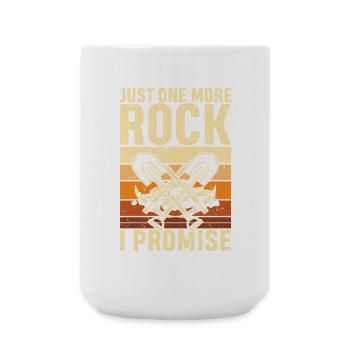 Just one more rock i promise geology - Große Tasse 440 ml - Weiß - Vorne