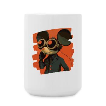 Maus - Große Tasse 440 ml - Weiß - Vorne