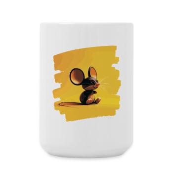 Maus - Große Tasse 440 ml - Weiß - Vorne