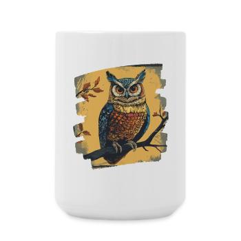Owl - Large Mug 440 ml - white - Front