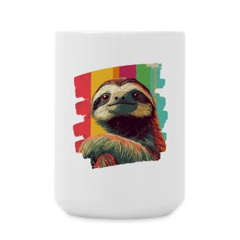 Faultier - Große Tasse 440 ml - Weiß - Vorne