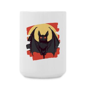 Bat Retro - Large Mug 440 ml - white - Front