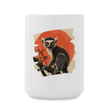 Lémurien - Grande tasse 440 ml - blanc - Devant