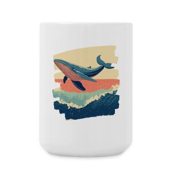 Wal Retro - Große Tasse 440 ml - Weiß - Vorne