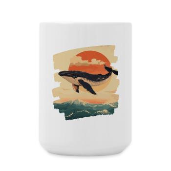 Wal Retro - Große Tasse 440 ml - Weiß - Vorne