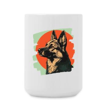 Chien de berger - Grande tasse 440 ml - blanc - Devant