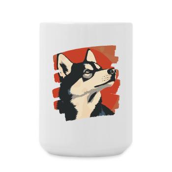 Husky - Large Mug 440 ml - white - Front