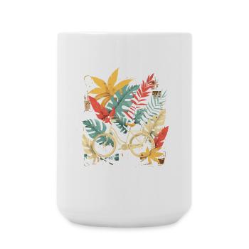 Bicycle Cartoon Look - Large Mug 440 ml - white - Front