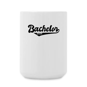 Bachelor 2025 Abschluss Promotion Sponsion - Große Tasse 440 ml - Weiß - Vorne