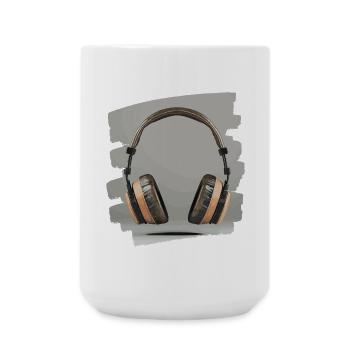 Headphones - Large Mug 440 ml - white - Front