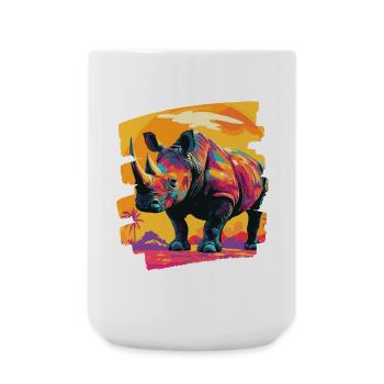 Rhinocéros - Grande tasse 440 ml - blanc - Devant