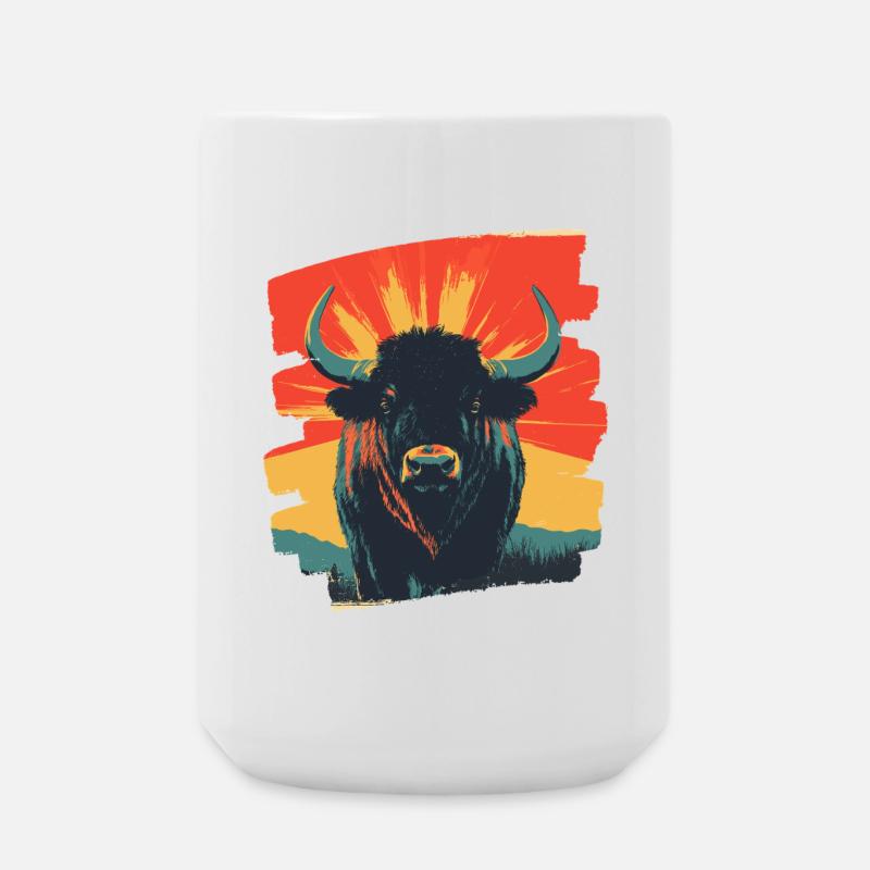 Büffel - Große Tasse 440 ml - Weiß