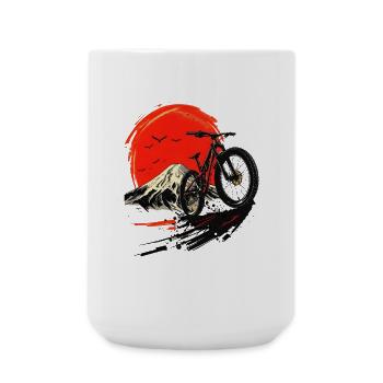 Mountain biking - Large Mug 440 ml - white - Front